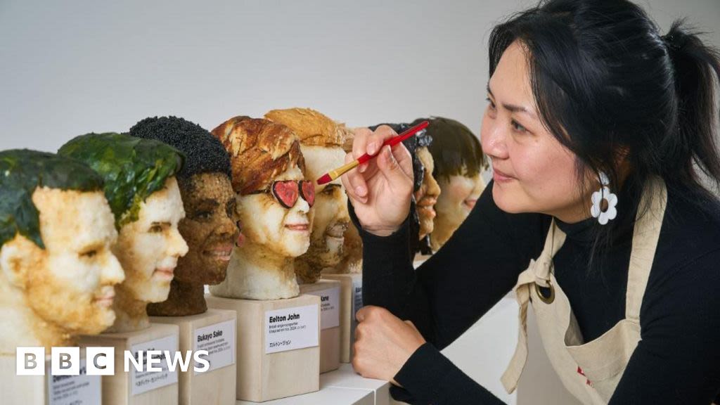 Sussex artist creates celebrity heads from sushi