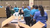 Volunteers prep thousands of bookbags for students in need in Orange, Osceola counties
