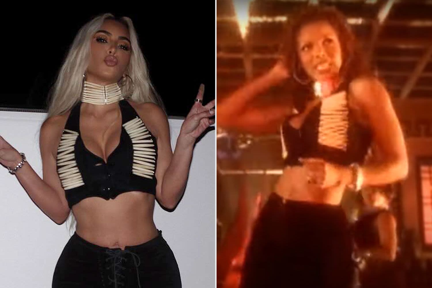 Kim Kardashian wore Janet Jackson's iconic 'If' outfit to see Janet in concert