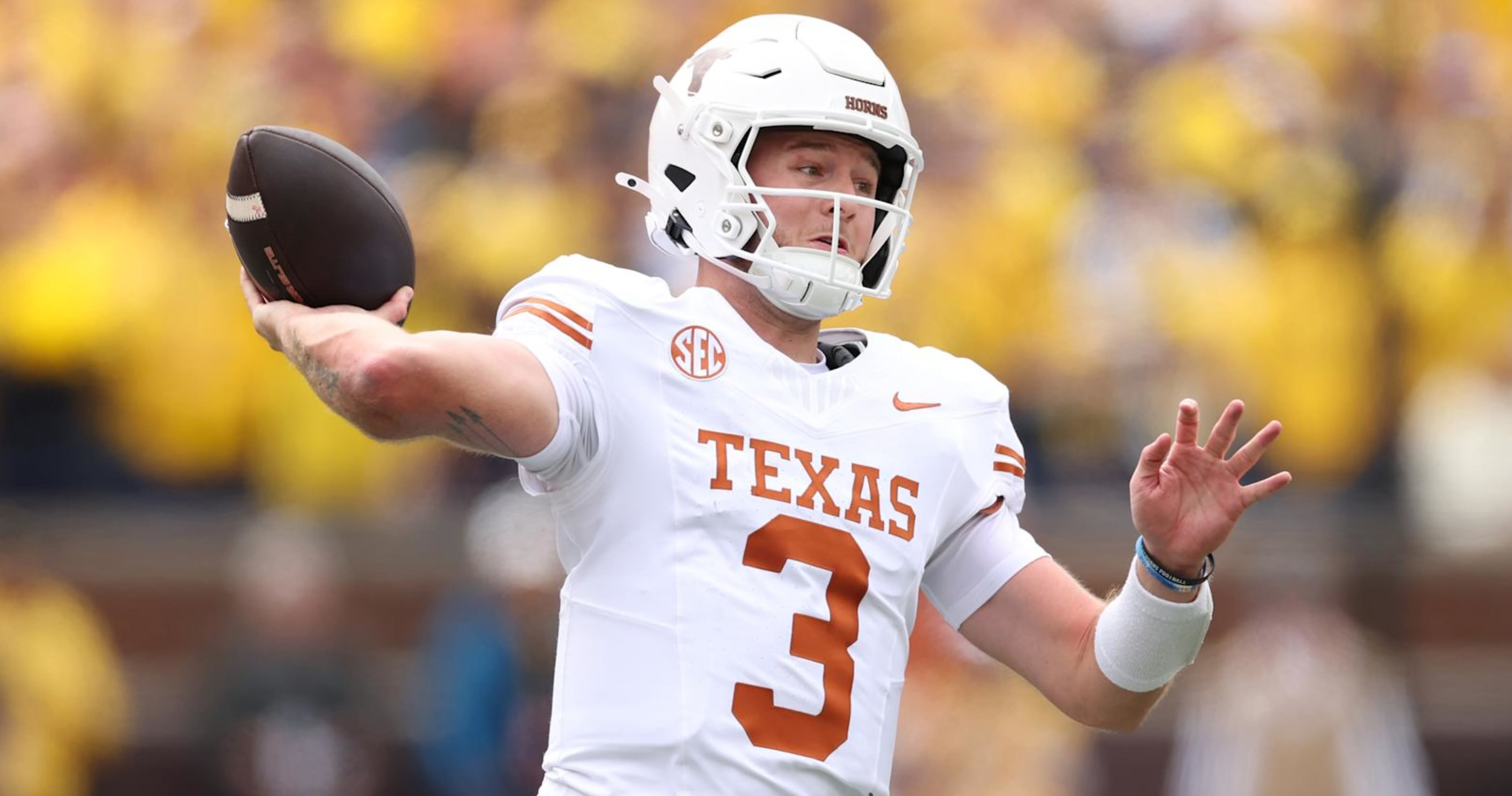 Video: Texas' Quinn Ewers Says He Was Happy to Help OSU with Blowout Win vs. Michigan