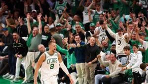 Celtics' Kristaps Porzingis suddenly a big problem in Finals for a Mavericks team that cast him off