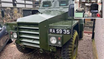 Armoured truck that was in historic conflict up for sale at bargain price