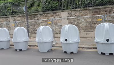 巴黎奧運｜街頭增設全露天廁所 網民想像唔到點用：對準嗰個窿？