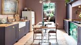 This pink and purple kitchen is oozing with character