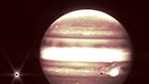 NASA's James Webb Space Telescope imaged Jupiter's rings and moons, in white-hot infrared