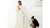 Watch Kerry Washington Fix Stylist Law Roach's Gown on the CFDA Awards Red Carpet