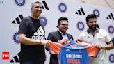 Rohit Sharma, Jay Shah present Team India's new T20 jersey ahead of World Cup | Cricket News - Times of India