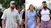 Travis Kelce Wears 'Fearless' Friendship Bracelet as He Steps Out in Cannes with Jason and Kylie