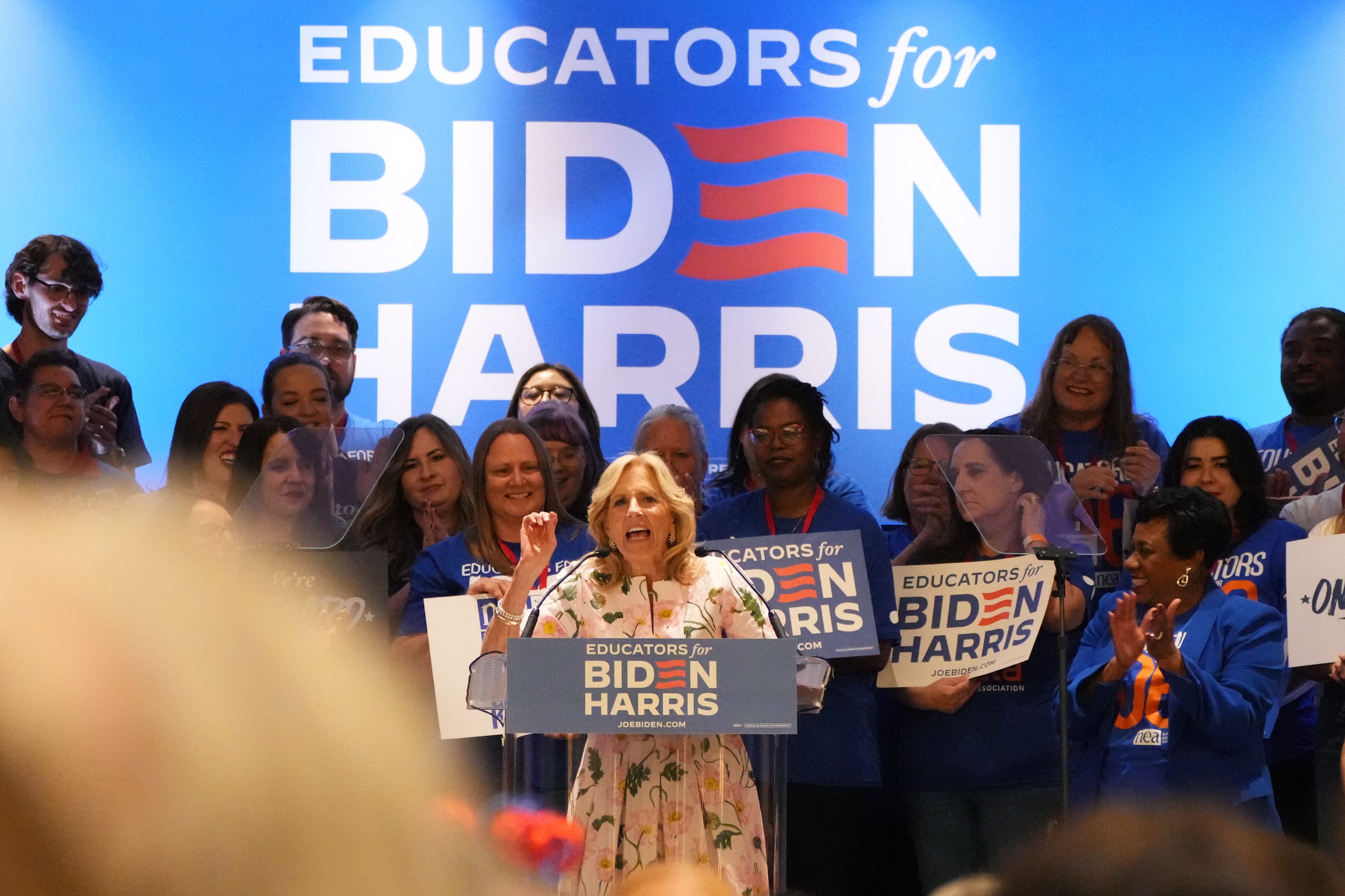 Trump would make US education system less fair, first lady Jill Biden argues in Phoenix