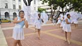 ‘Es mi ciudad y me emociona bailar para celebrarla’: niñas y adolescentes participaron del festival Danzante en el Malecón Simón Bolívar