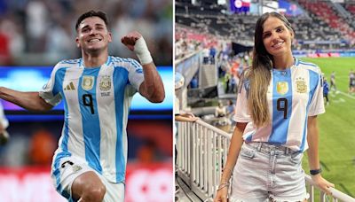 El romántico posteo de Emilia Ferrero para Julián Álvarez después del gol ante Canadá
