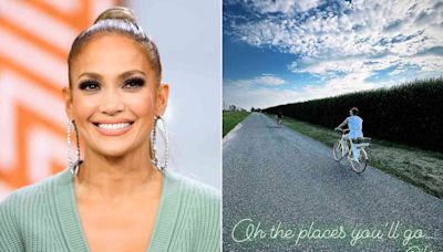 Jennifer Lopez Shares Sunny Photo Bike Riding in the Hamptons: 'Oh the Places You'll Go'