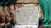 15th-century stone-pillar inscription found near Karnataka's Kolar | Bengaluru News - Times of India