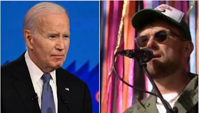 Damon Albarn appears to take swipe at Biden and Trump during surprise Glastonbury appearance