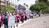 Hundreds rally, march across Arizona in defense of abortion rights 1 month before midterms