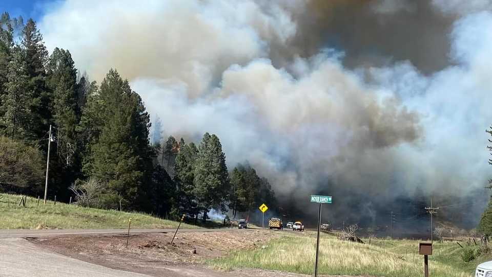 Moser Fire starts near Cloudcroft
