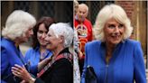 Queen Camilla ditches royal protocol when greeting Joanna Lumley and Judi Dench