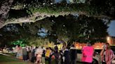 What a Friday night looks like outside Ted Cruz's front lawn