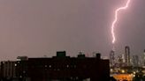 Watch: Lightning strikes New York City skyscraper during Wednesday’s round of storms