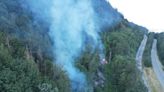 Wildfire along Highway 1 in B.C.'s Fraser Valley now classified as 'held'