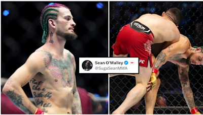 Sean O'Malley's eight-word tweet immediately after being mauled by Merab Dvalishvili goes viral