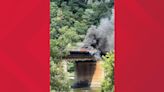 Railroad traffic impacted after fire damages Harpers Ferry Bridge