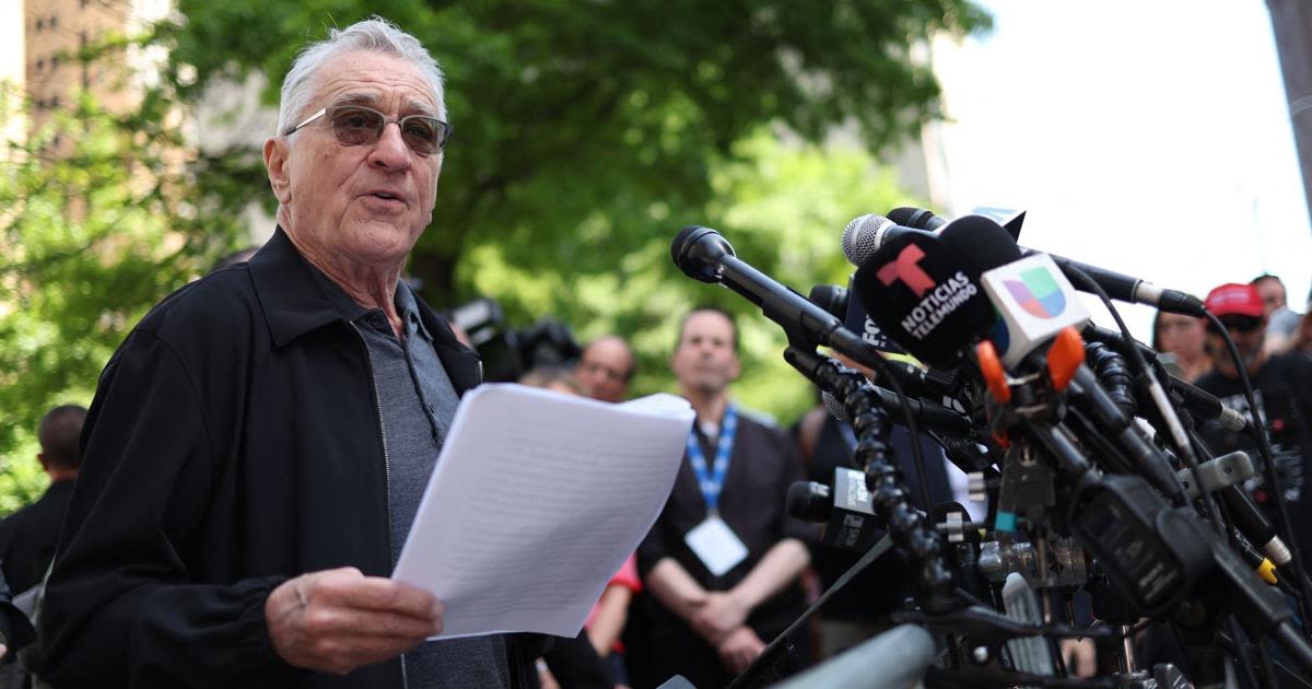 Actor Robert De Niro loses award after heated press conference near Trump trial