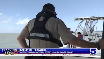 Channel 5 News ride along as Texas Game Wardens move shark out of shallow water