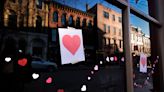 Portland, Maine, shows love for late Valentine's Day Bandit by continuing his paper hearts tradition