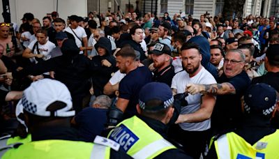 More Than 100 Arrested After Far-Right Protest Outside Downing Street