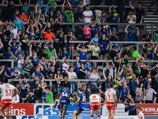 Can you spot the famous fan among the jubilant Wire faithful at Saints?