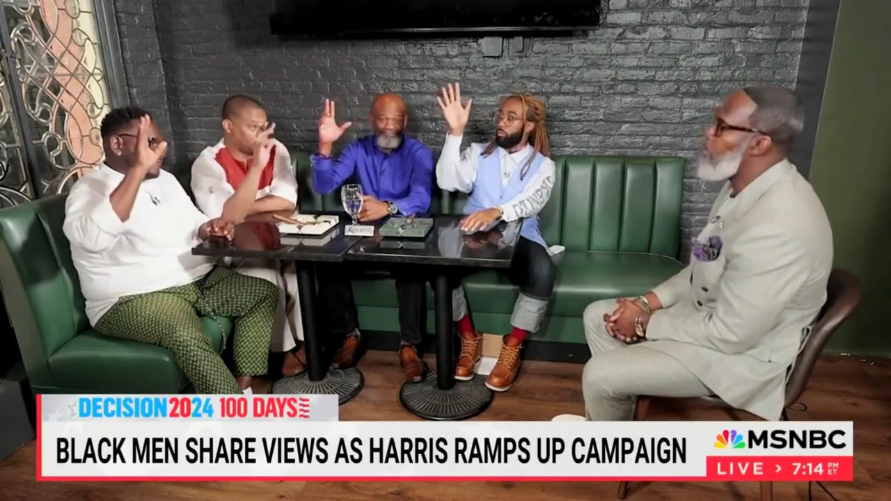 Black male voters have surprising reaction during MSNBC roundtable when asked about community Trump support