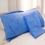 Yenzch 珊瑚絨枕頭巾(2入) 70*50cm 寶藍色 RM-90007-2 台灣製