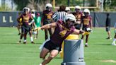 ASU football's Cam Skattebo's bowling ball style of play adds to running back group