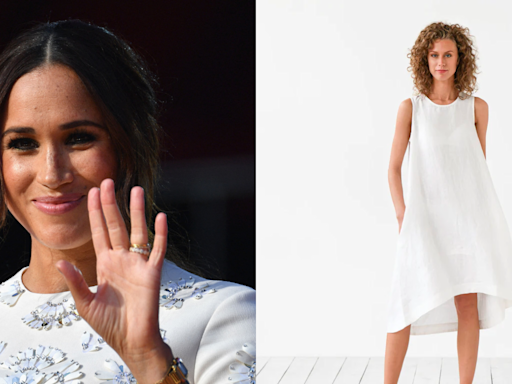 Shoppers say this Meghan Markle-loved linen dress gets them 'so many compliments' — and it's on sale