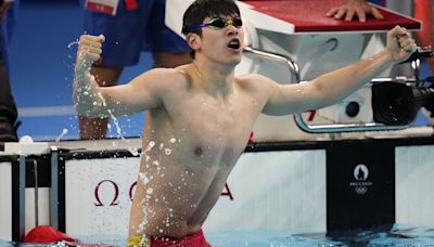 Paris Olympics: China's Pan Zhanle breaks own world record to win gold medal in men's 100m freestyle