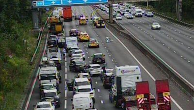 Live: Air ambulance lands on M6 after 'multi-vehicle' crash