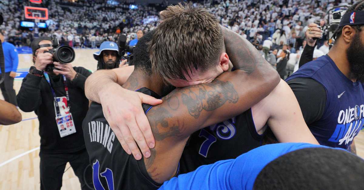 Kyrie Irving 'Amazed' By Luka Doncic's Greatness; Mavs 2 Wins Away From NBA Finals