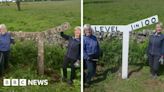 Former railway signs renovated in Peak District