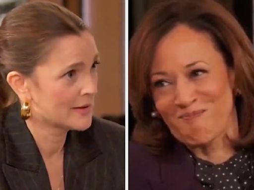 Drew Barrymore's Awkward "Mamala" Interview With Kamala Harris Is Going Viral