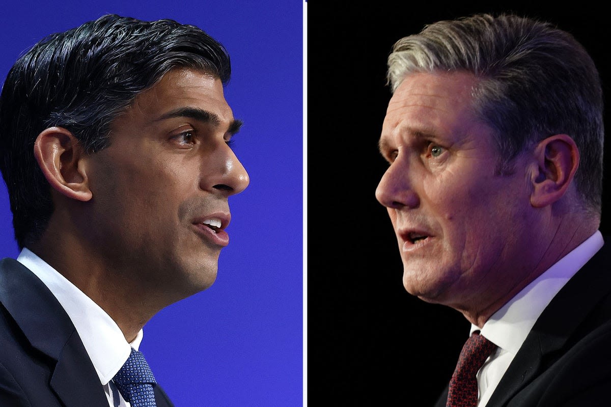 General election TV debate - live: Sunak and Starmer gear up for head-to-head on ITV