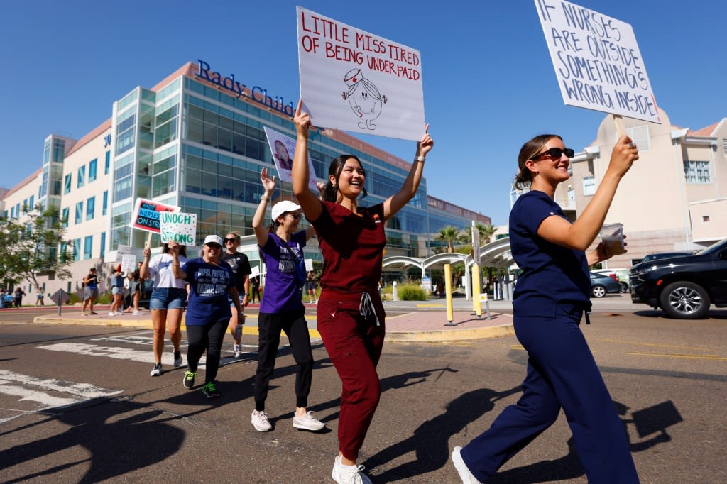 Rady Children’s Hospital strike begins