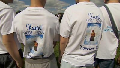 Community gathers to remember boy killed by tree