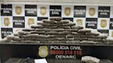 Trio é preso em flagrante com 46 "travesseiros" de maconha tipo camarão na Região Metropolitana de Porto Alegre