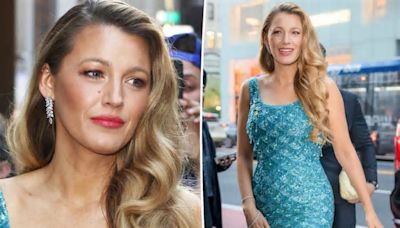 Blake Lively styles glittering blue mermaid dress with over 50 carats of jewelry at Tiffany & Co. bash