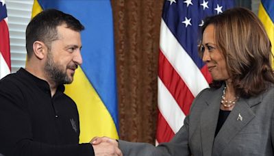 Harris blasts proposals for Ukraine to cede territory to Russia during Zelenskyy meeting