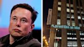 Twitter: exempleados proyectaron insultos contra Elon Musk sobre la fachada del edificio central