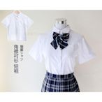 台灣賣家 經典 不透 短袖 女款 白 襯衫  制服 COS可用 短襯衫