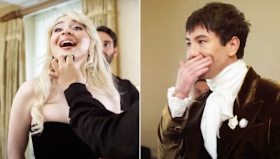 Sabrina Carpenter and Barry Keoghan's 2024 Met Gala First Look Was Caught on Camera— and They Share a Kiss!