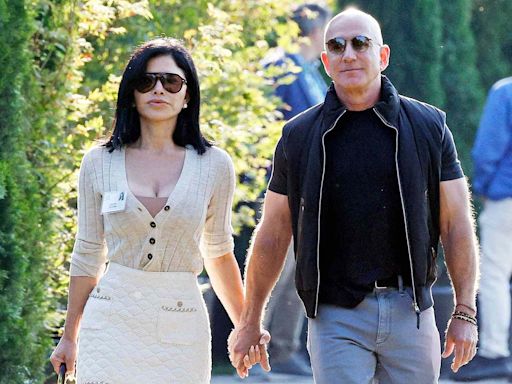 Jeff Bezos and Lauren Sánchez Hold Hands at Annual Conference Known as 'Summer Camp for Billionaires'